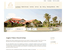 Tablet Screenshot of angkorpalaceresort.com